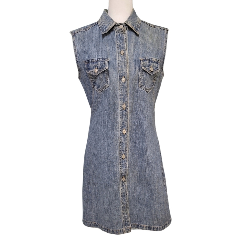Carol's Kids Sleeveless Vintage Denim Dress XL/16